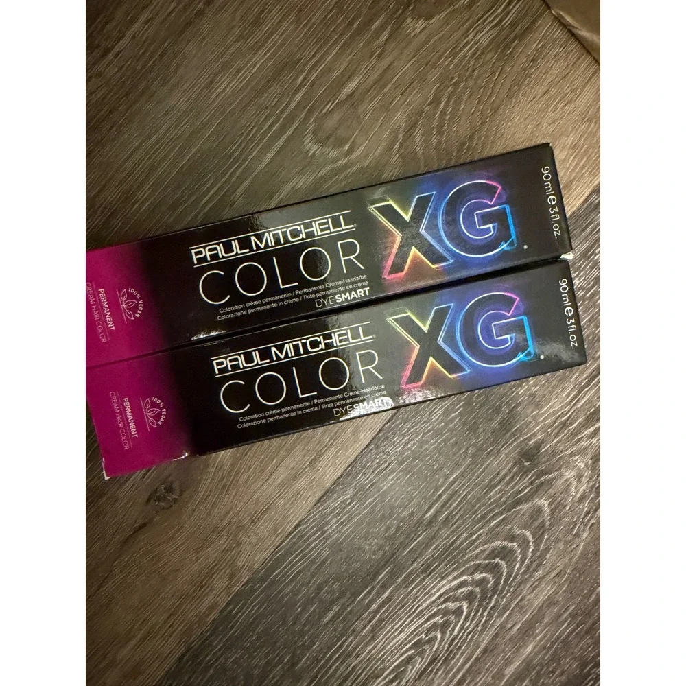 Paul Mitchell Color XG Permanent Cream Hair Color 7RB 7/47 Red Brown 2 Tubes 3oz